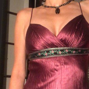 Betsey Johnson Purple Silk Dress